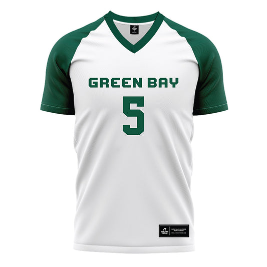 UW Green Bay - NCAA Women's Soccer : Abby Lom Lom - White Soccer Jersey-0
