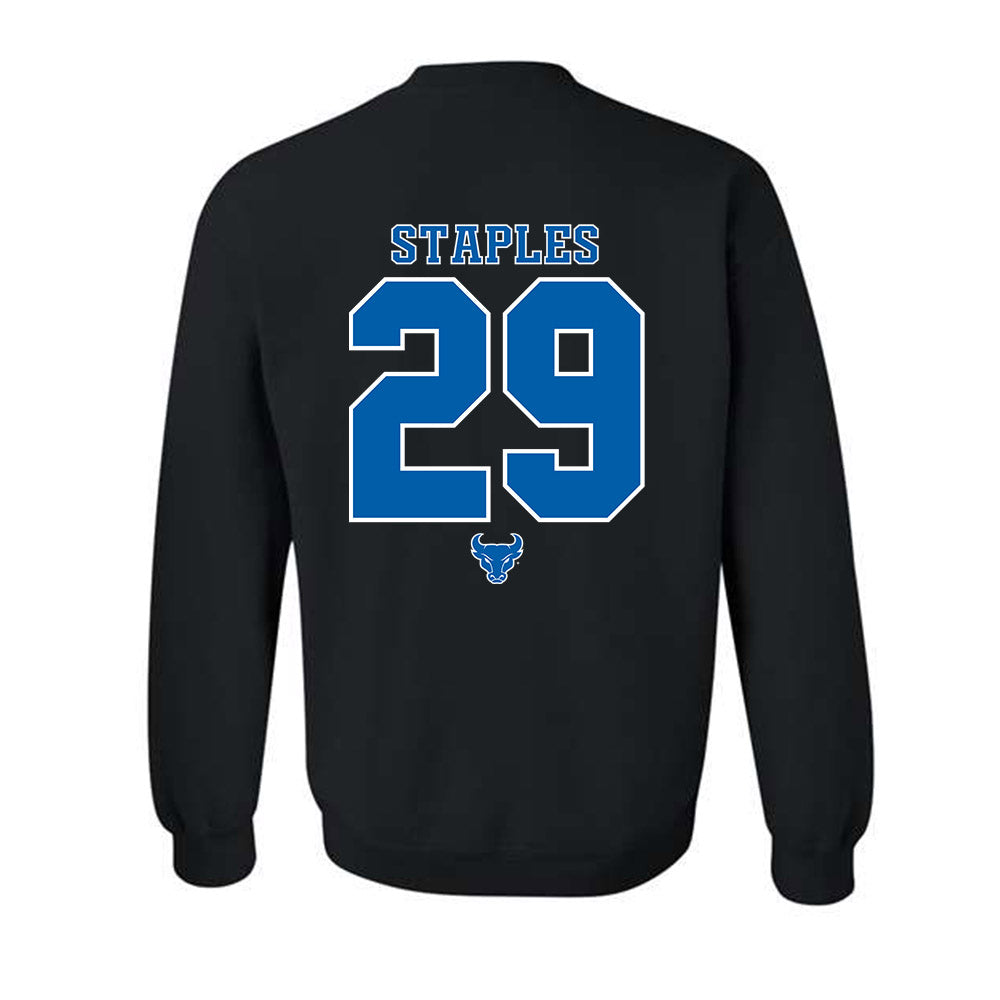 Buffalo - NCAA Football : Cardel Staples - Classic Shersey Crewneck Sweatshirt-3
