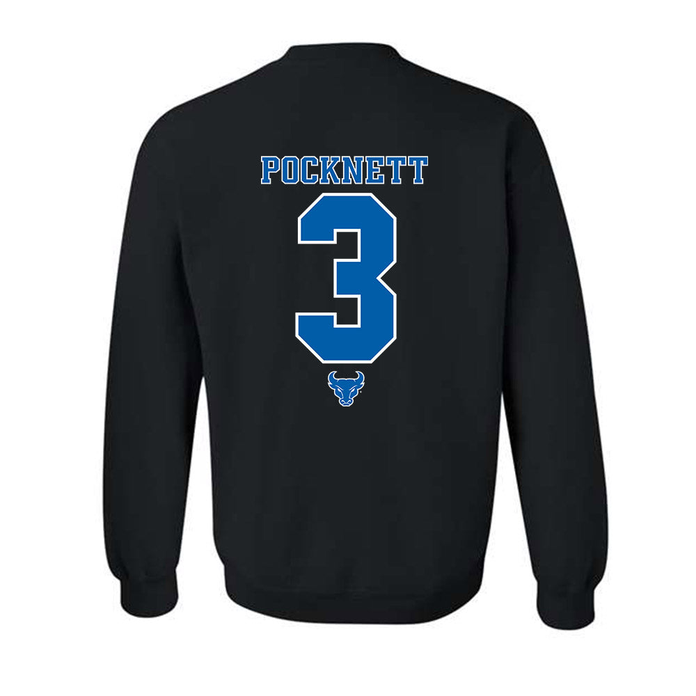 Buffalo - NCAA Men's Basketball : Mikhail Pocknett - Crewneck Sweatshirt-1