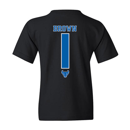 Buffalo - NCAA Football : Saveon Brown - Classic Shersey Youth T-Shirt-3