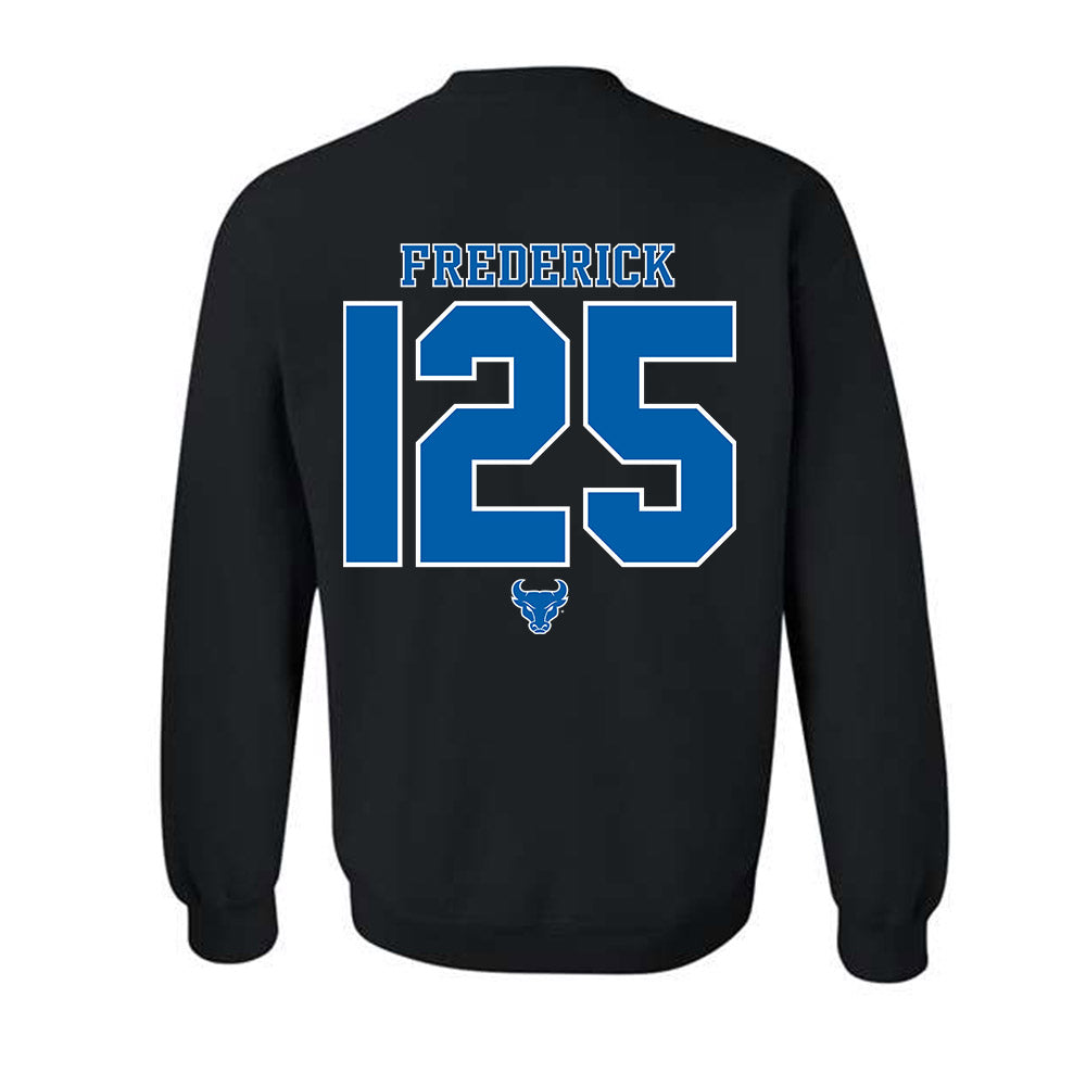 Buffalo - NCAA Wrestling : Brock Frederick - Classic Shersey Crewneck Sweatshirt-1