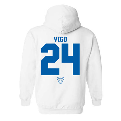 Buffalo - NCAA Men's Basketball : Jahrel Vigo - Classic Shersey Hooded Sweatshirt-1