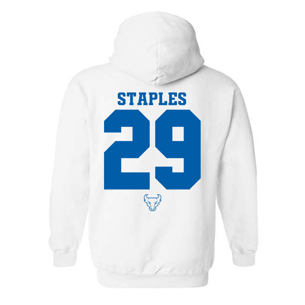 Buffalo - NCAA Football : Cardel Staples - Classic Shersey Hooded Sweatshirt-1