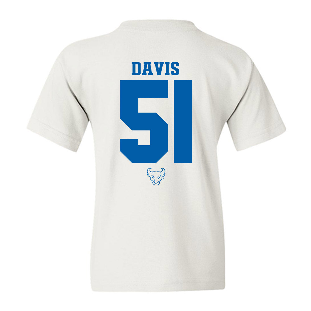 Buffalo - NCAA Football : Tyrone Davis - Youth T-Shirt-1