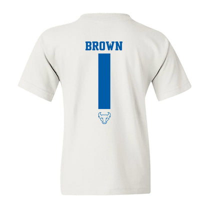 Buffalo - NCAA Football : Saveon Brown - Classic Shersey Youth T-Shirt-1