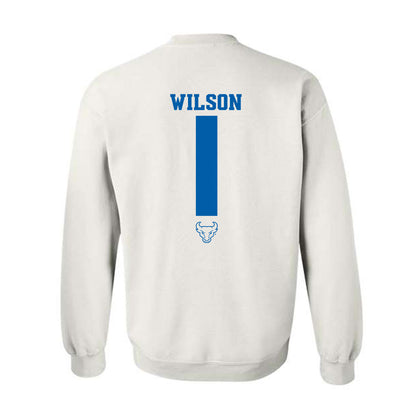 Buffalo - NCAA Women's Basketball : Asia Wilson - Classic Shersey Crewneck Sweatshirt-1