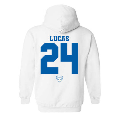 Buffalo - NCAA Women's Basketball : Meg Lucas - Classic Shersey Hooded Sweatshirt-1