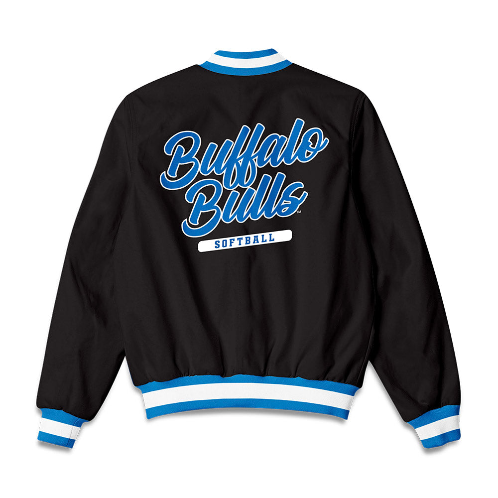 Buffalo - NCAA Softball : Miranda Zipp - Bomber Jacket-1