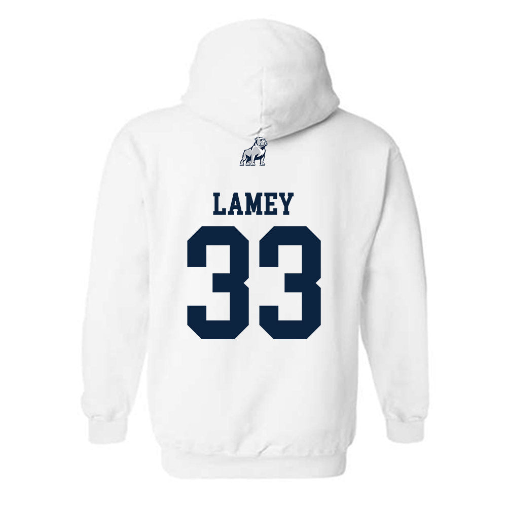 Samford - NCAA Men's Basketball : Zach Lamey - Hooded Sweatshirt-1
