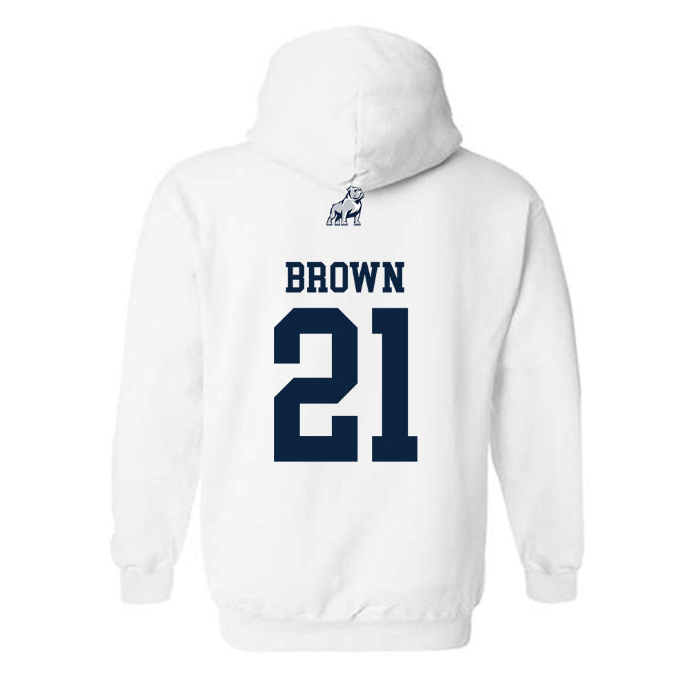 Samford - NCAA Men's Basketball : Corey Brown - Hooded Sweatshirt-1