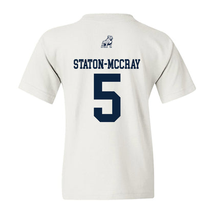 Samford - NCAA Men's Basketball : AJ Staton-McCray - Youth T-Shirt-1