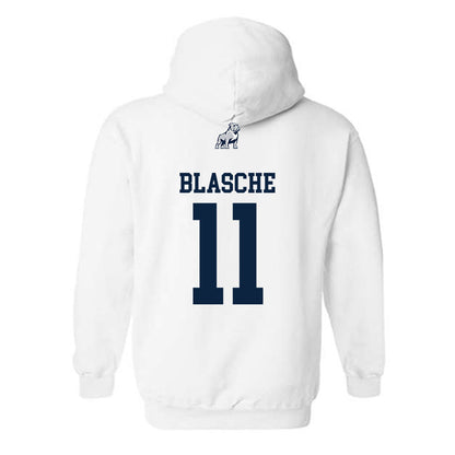Samford - NCAA Baseball : Mason Blasche - Classic Shersey Hooded Sweatshirt-1