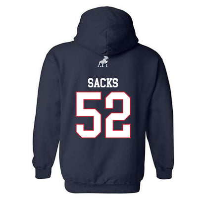 Samford - NCAA Football : Owen Sacks - Classic Shersey Hooded Sweatshirt-1