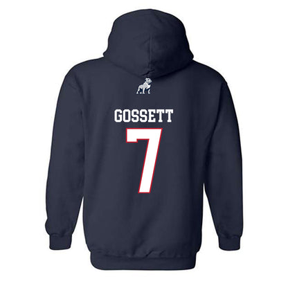 Samford - NCAA Men's Basketball : JD Gossett - Hooded Sweatshirt-1