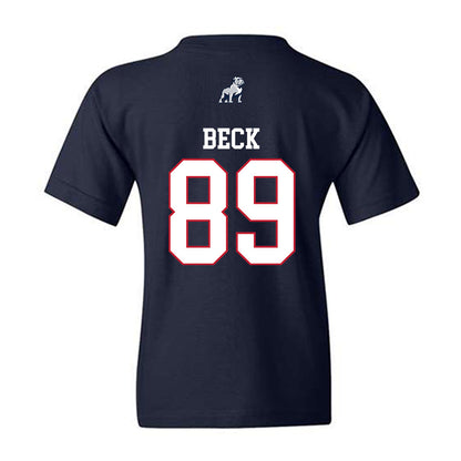 Samford - NCAA Football : Landon Beck - Youth T-Shirt-1