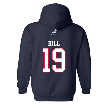 Samford - NCAA Baseball : Cason Hill - Classic Shersey Hooded Sweatshirt-1