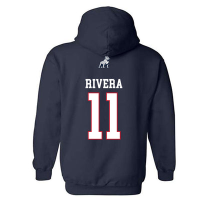 Samford - NCAA Women's Basketball : Briana Rivera - Classic Shersey Hooded Sweatshirt-1