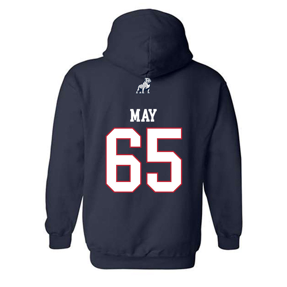 Samford - NCAA Football : Kaleb May - Classic Shersey Hooded Sweatshirt-1