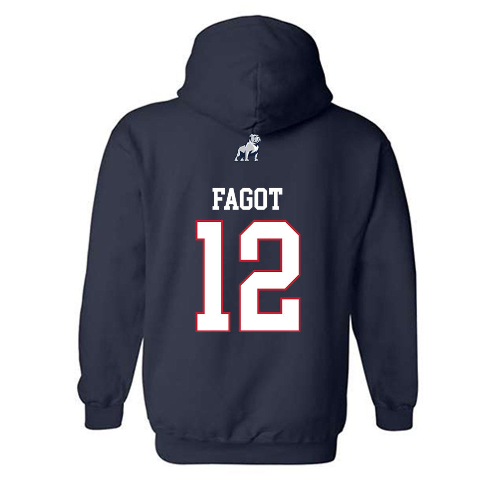 Samford - NCAA Baseball : Christopher Fagot - Classic Shersey Hooded Sweatshirt-1