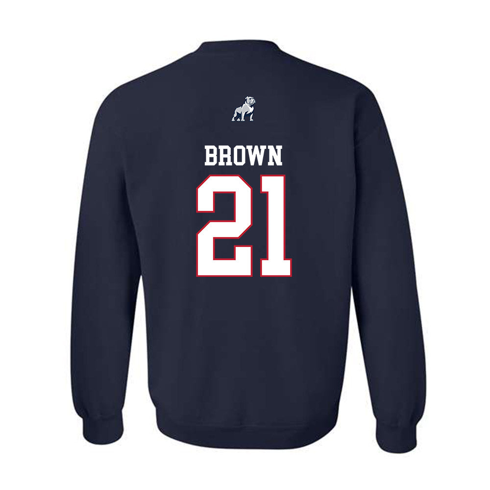 Samford - NCAA Men's Basketball : Corey Brown - Crewneck Sweatshirt-1