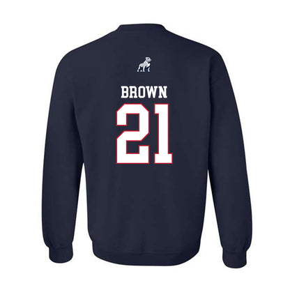 Samford - NCAA Men's Basketball : Corey Brown - Crewneck Sweatshirt-1