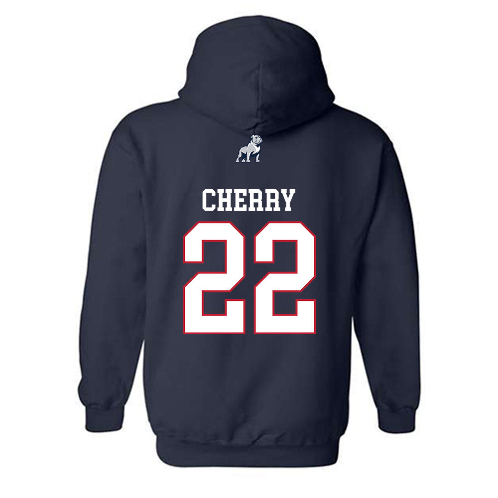 Samford - NCAA Football : Kenyon Cherry - Classic Shersey Hooded Sweatshirt-1