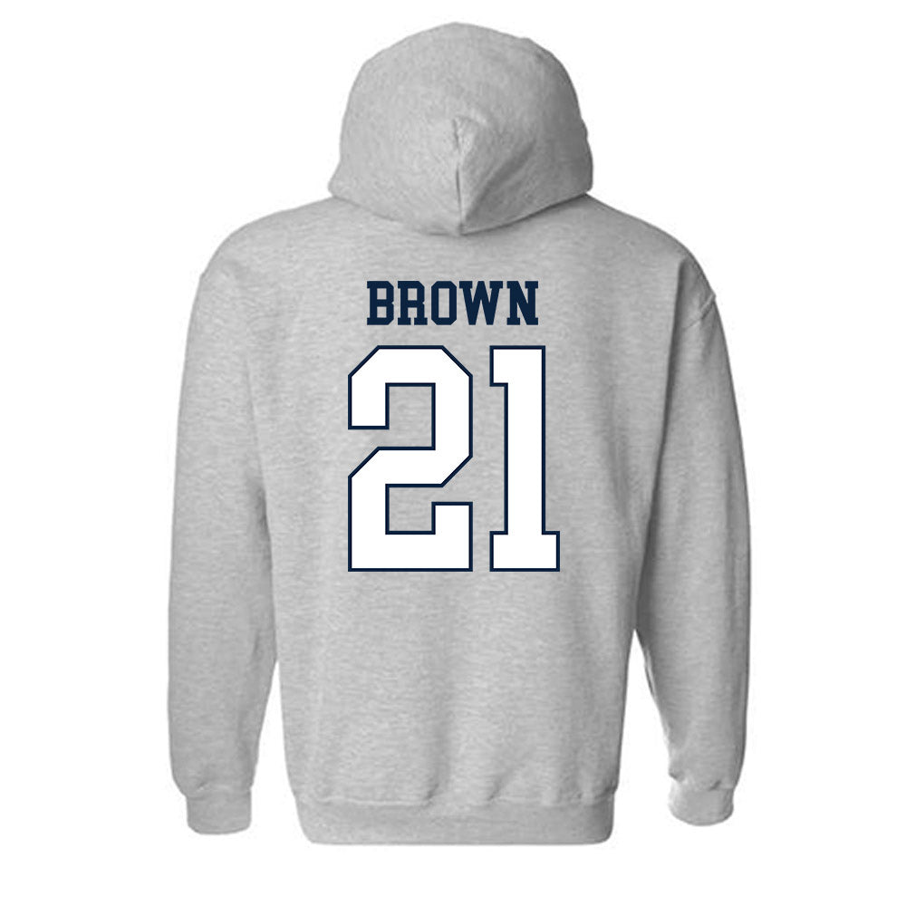 Samford - NCAA Men's Basketball : Corey Brown - Hooded Sweatshirt-1