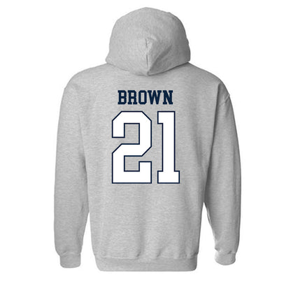 Samford - NCAA Men's Basketball : Corey Brown - Hooded Sweatshirt-1