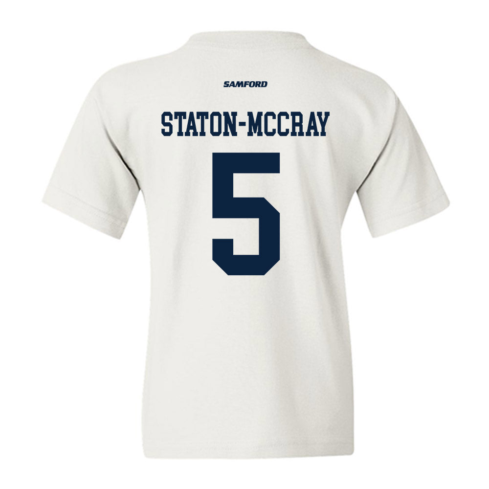 Samford - NCAA Men's Basketball : AJ Staton-McCray - Youth T-Shirt-1