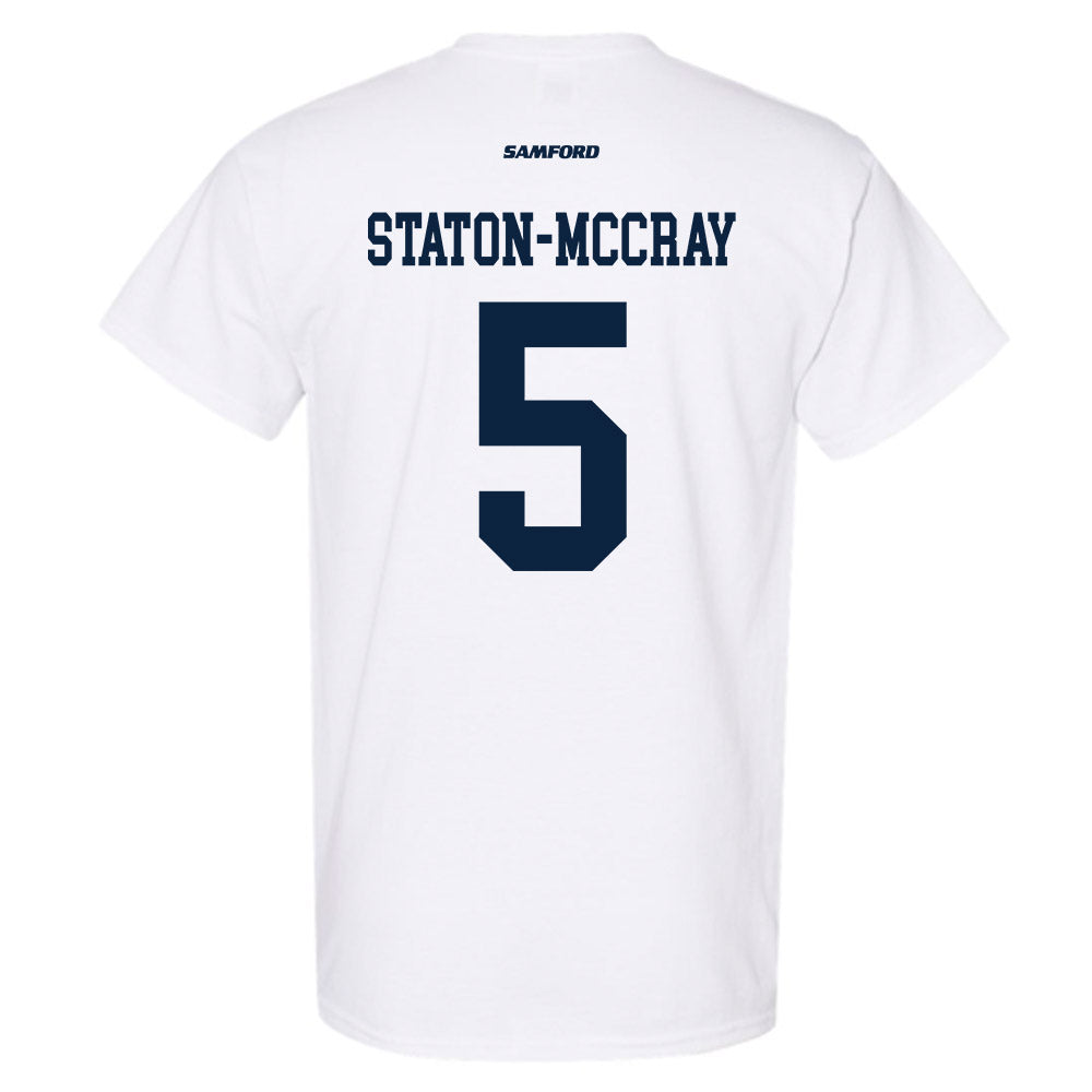 Samford - NCAA Men's Basketball : AJ Staton-McCray - T-Shirt-1