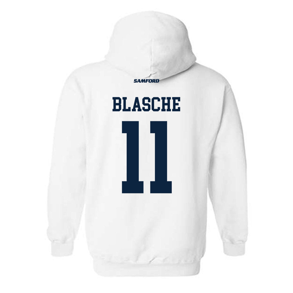 Samford - NCAA Baseball : Mason Blasche - Classic Shersey Hooded Sweatshirt-1