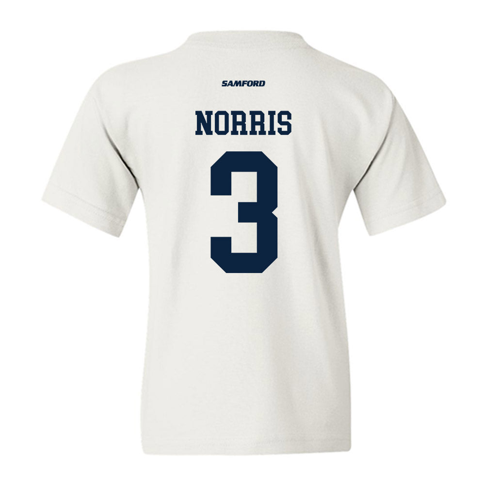 Samford - NCAA Men's Basketball : Keaton Norris - Youth T-Shirt-1