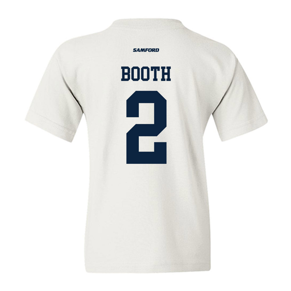 Samford - NCAA Men's Basketball : Jadin Booth - Youth T-Shirt-1