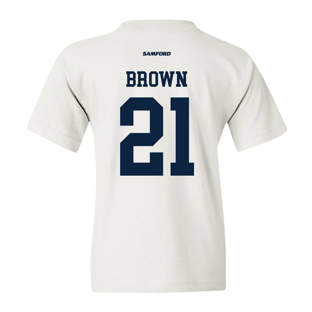 Samford - NCAA Men's Basketball : Corey Brown - Youth T-Shirt-1