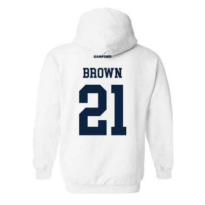 Samford - NCAA Men's Basketball : Corey Brown - Hooded Sweatshirt-1