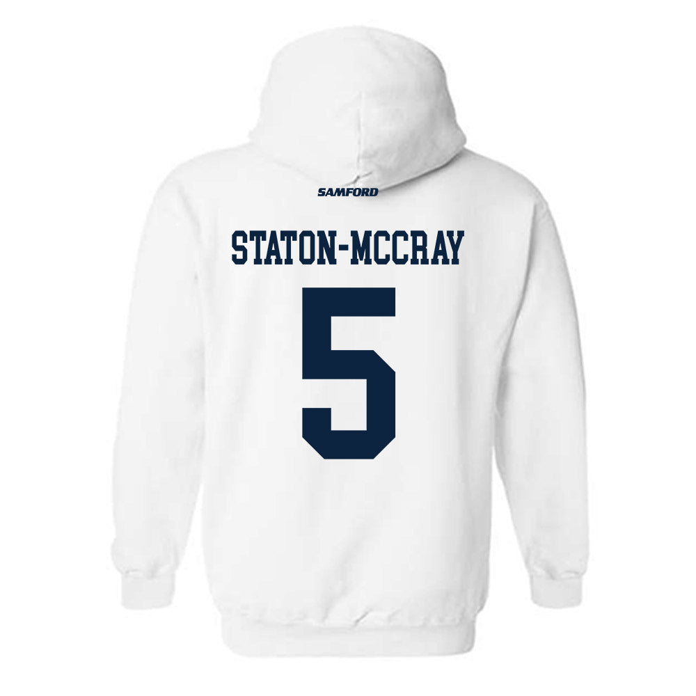 Samford - NCAA Men's Basketball : AJ Staton-McCray - Hooded Sweatshirt-1