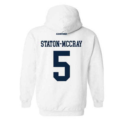 Samford - NCAA Men's Basketball : AJ Staton-McCray - Hooded Sweatshirt-1