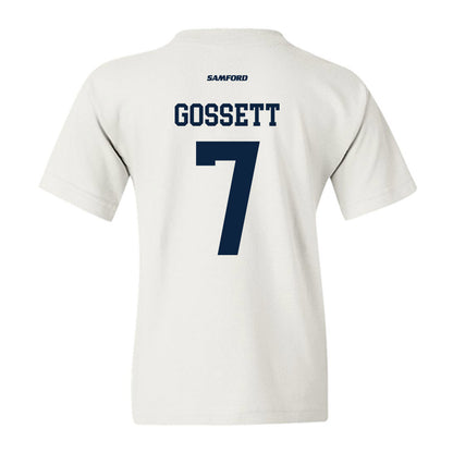 Samford - NCAA Men's Basketball : JD Gossett - Youth T-Shirt-1