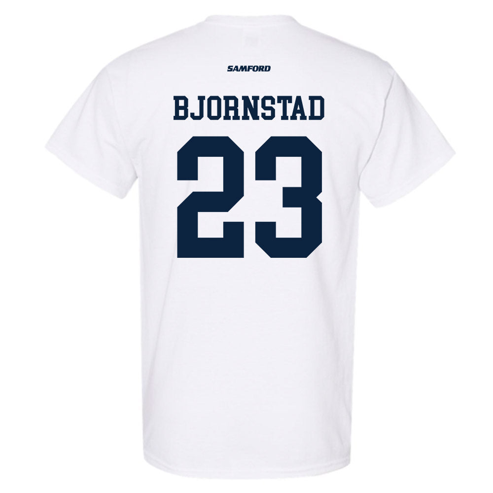 Samford - NCAA Women's Basketball : Kayte Madison Bjornstad - Classic Shersey T-Shirt-1