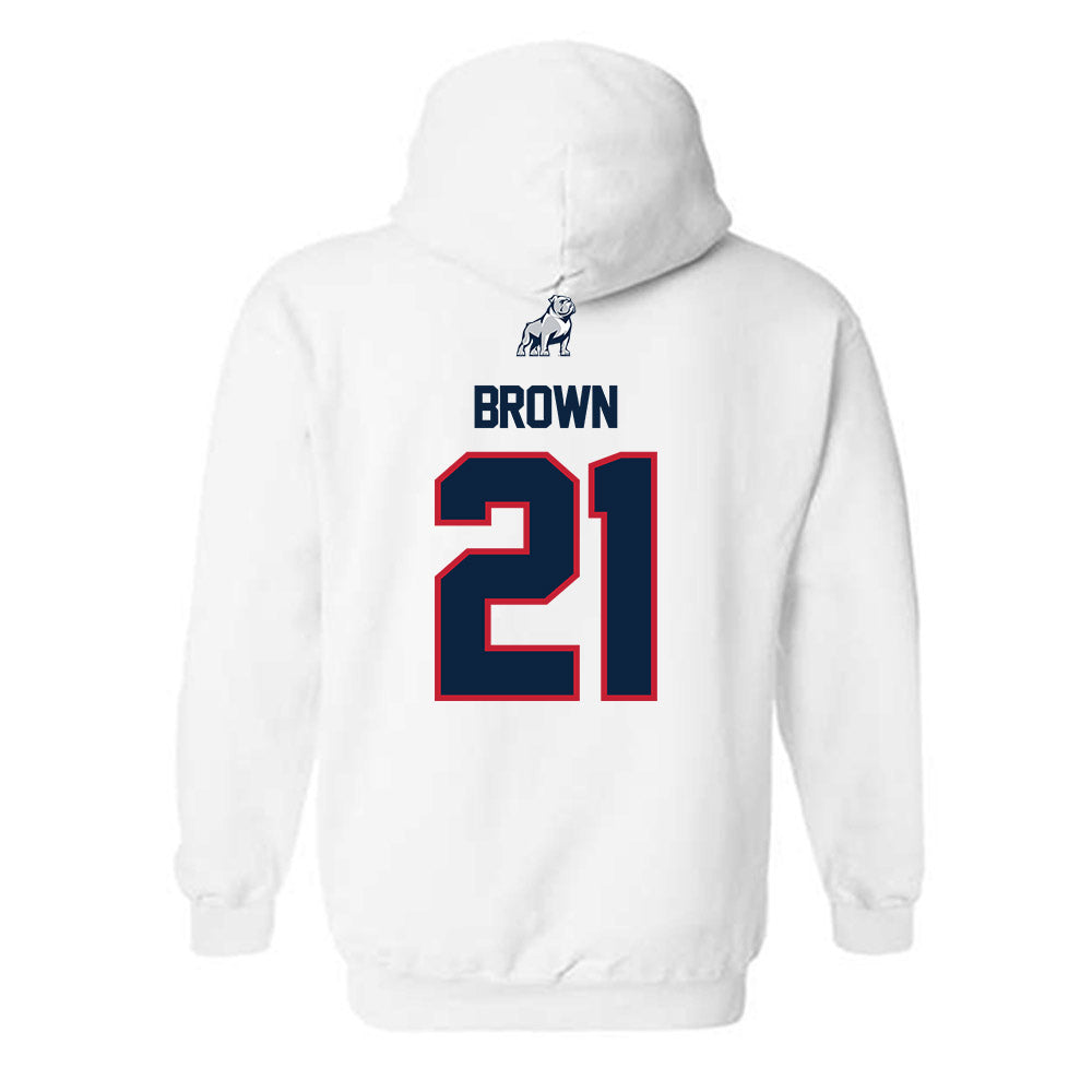 Samford - NCAA Men's Basketball : Corey Brown - Hooded Sweatshirt-1