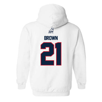 Samford - NCAA Men's Basketball : Corey Brown - Hooded Sweatshirt-1