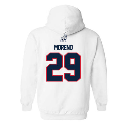 Samford - NCAA Women's Soccer : Isabella Moreno - Hooded Sweatshirt-1