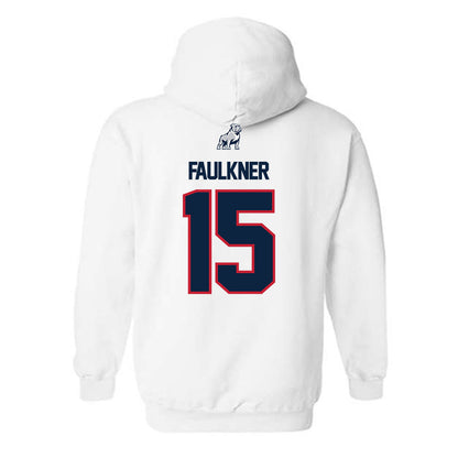 Samford - NCAA Men's Basketball : Dylan Faulkner - Classic Shersey Hooded Sweatshirt-1