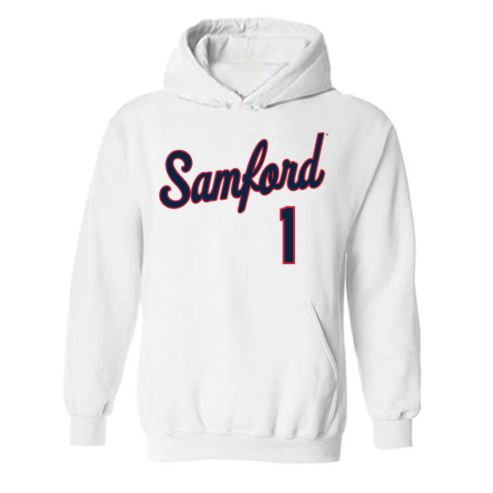 Samford - NCAA Women's Volleyball : Carly Minatel - Hooded Sweatshirt-0