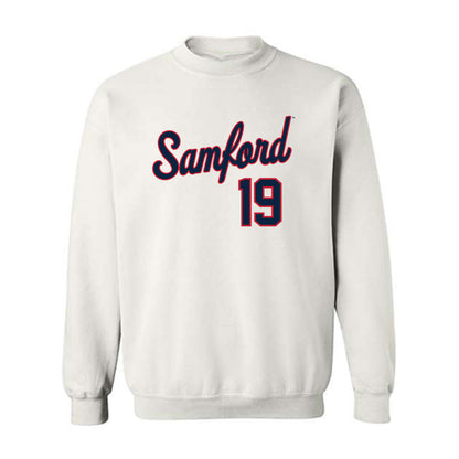 Samford - NCAA Baseball : Cason Hill - Classic Shersey Crewneck Sweatshirt-0