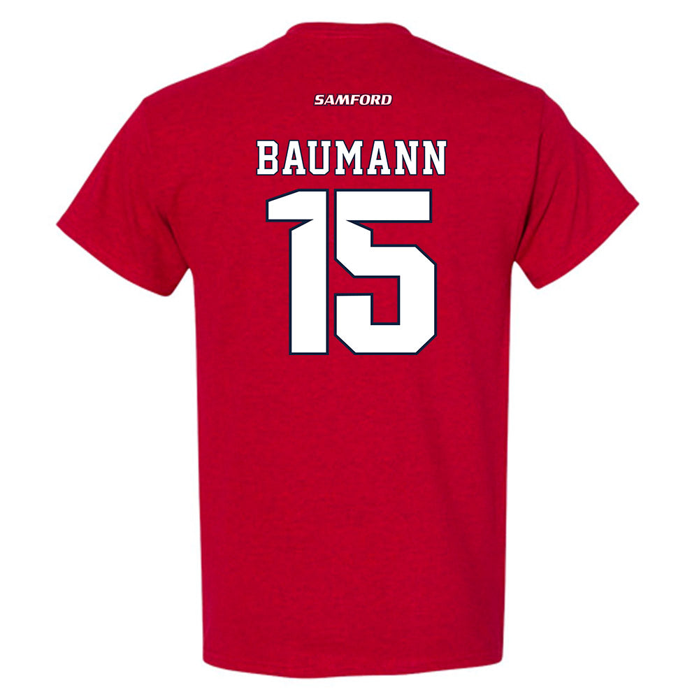 Samford - NCAA Women's Soccer : Ava Baumann - T-Shirt-1