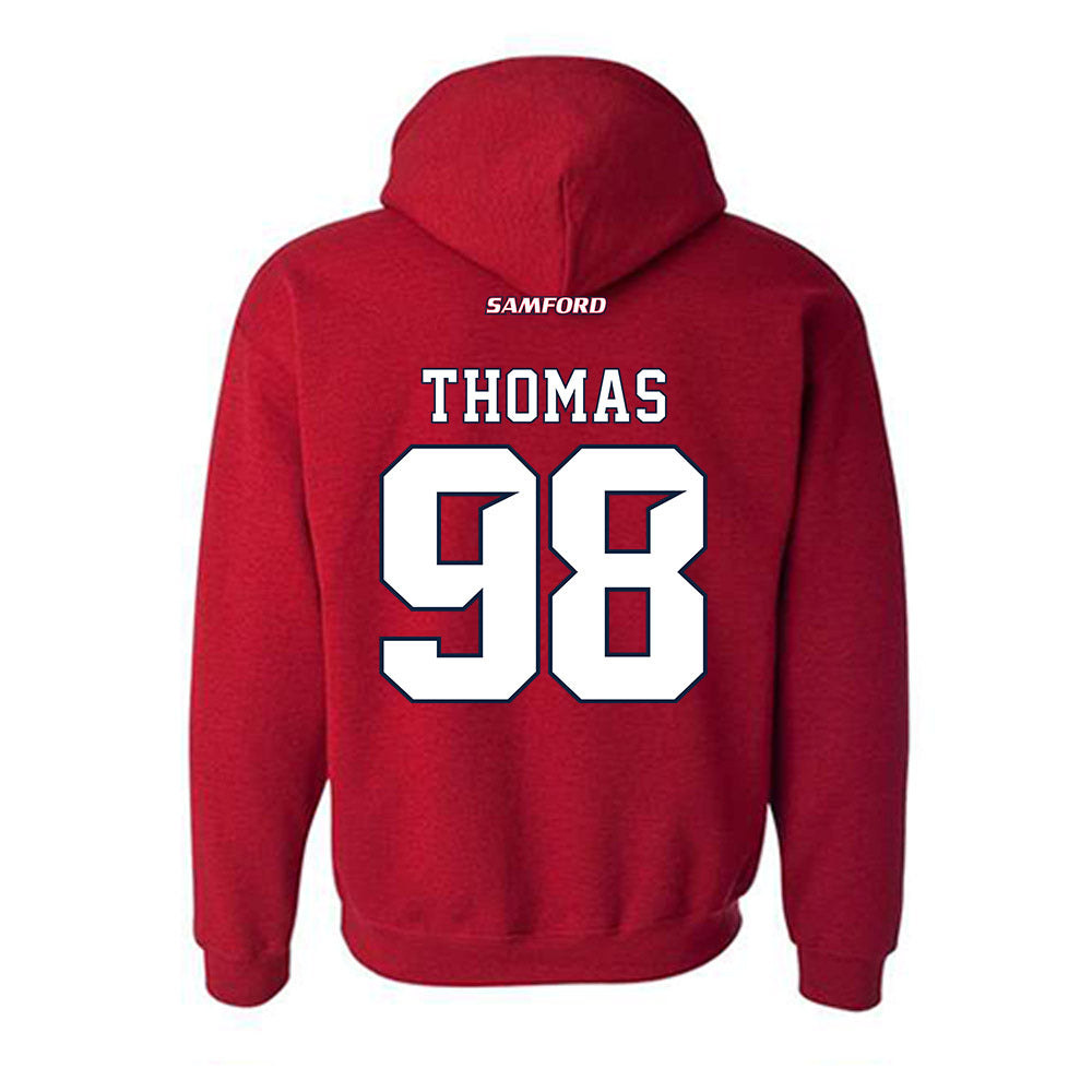 Samford - NCAA Football : Dezmon Thomas - Classic Shersey Hooded Sweatshirt-1