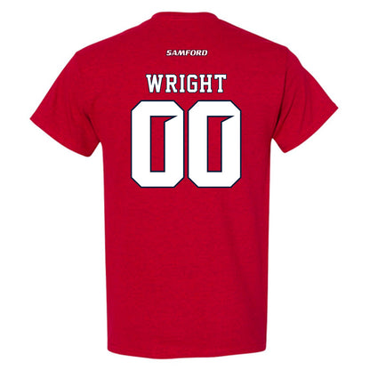 Samford - NCAA Women's Soccer : Abby Wright - T-Shirt-1