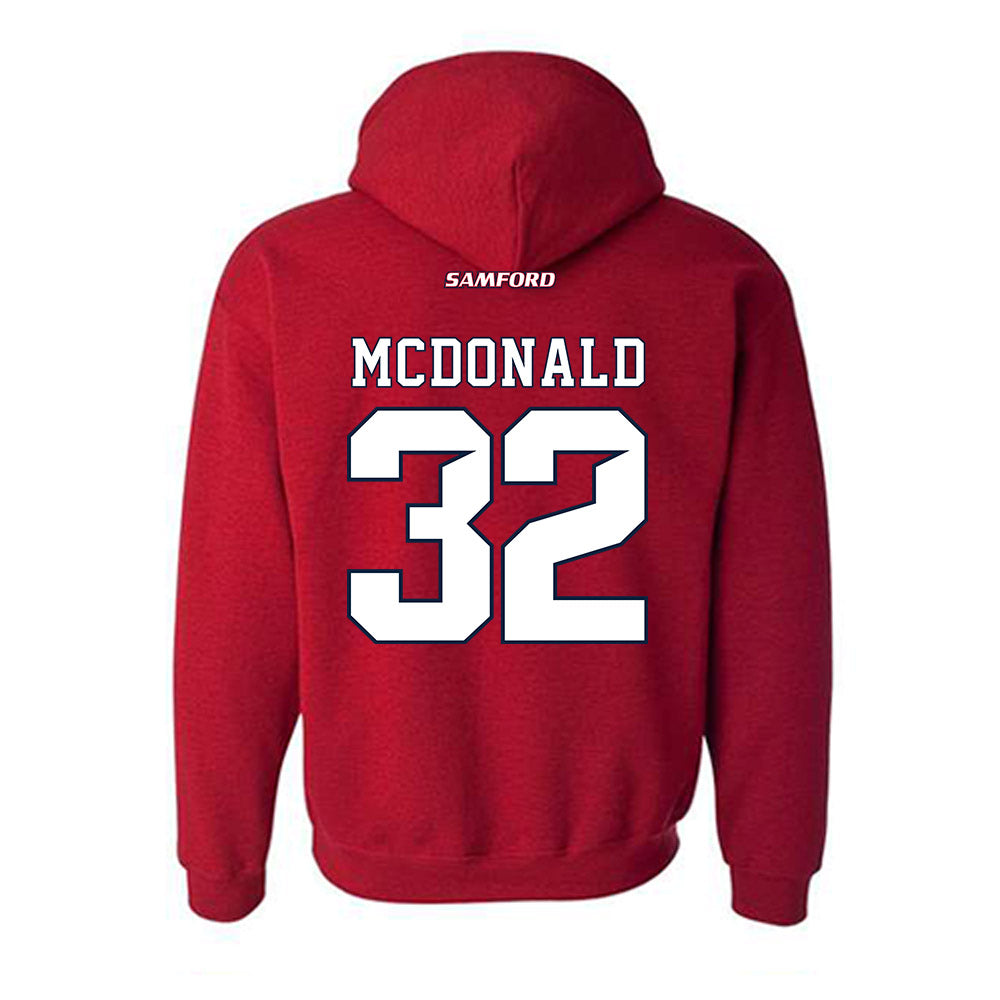 Samford - NCAA Baseball : Parker McDonald - Classic Shersey Hooded Sweatshirt-1