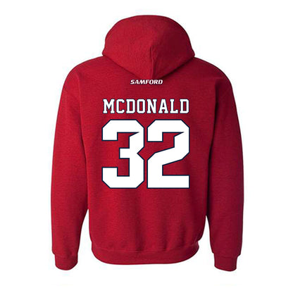 Samford - NCAA Baseball : Parker McDonald - Classic Shersey Hooded Sweatshirt-1